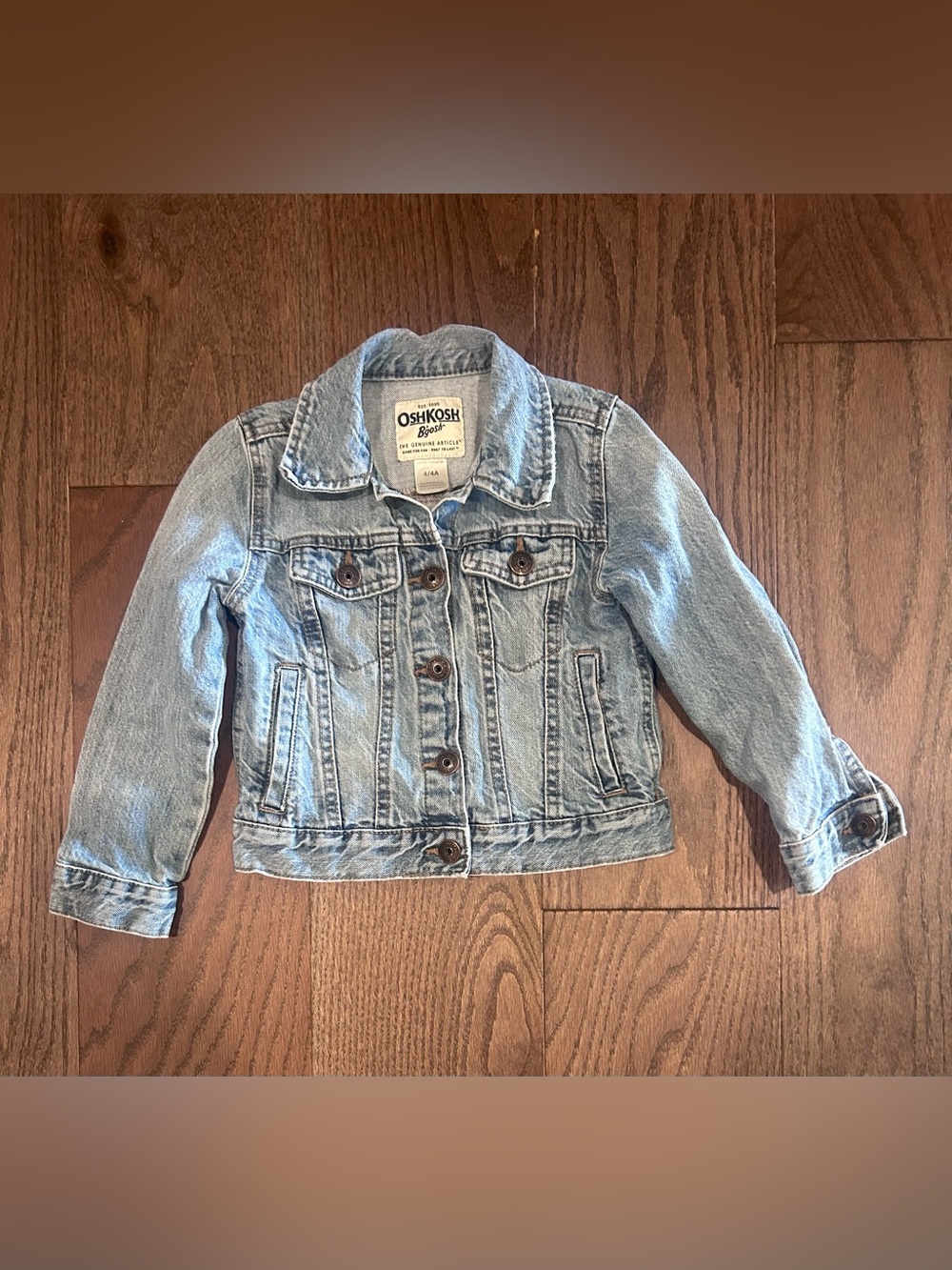 Oshkosh Size 4 Girl's Denim Jean Jacket